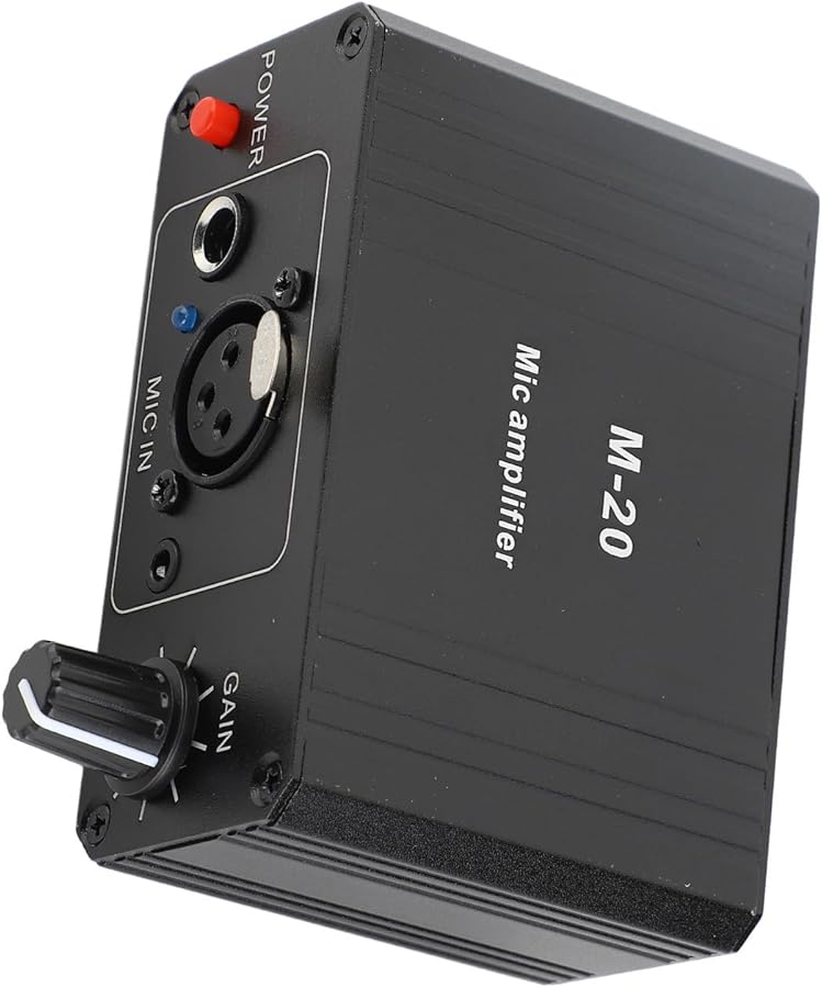 Aluminum Alloy Low Noise Preamp with XLR Output for Dynamic Condenser Microphones - Image 2